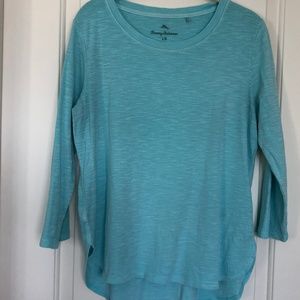 Tommy Bahama - size large - 3/4 length cotton top
